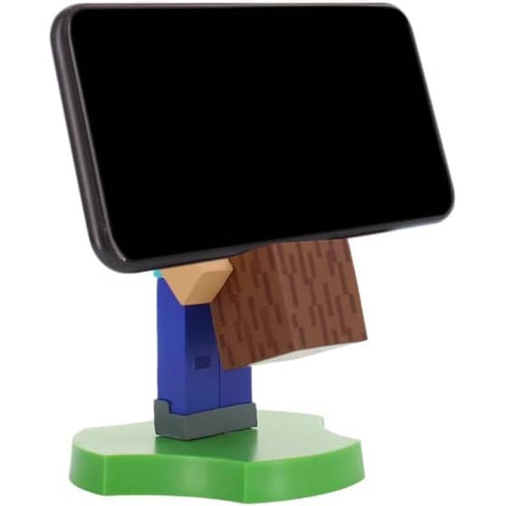 Φιγούρα Βάσης Στήριξης Cable Guys - Minecraft Steve Earbud Holder image 2