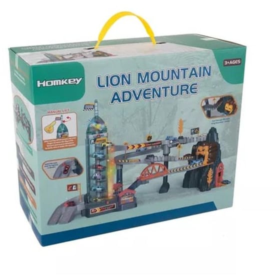 Παιδική Αγωνιστική Πίστα Αυτοκινητόδρομος Στο Βουνό Με Σπηλιά Λιονταριού image 2