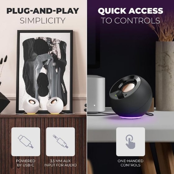 Ηχεία 2.0 Creative Pebble SE 4.4W - Μαύρο image 3