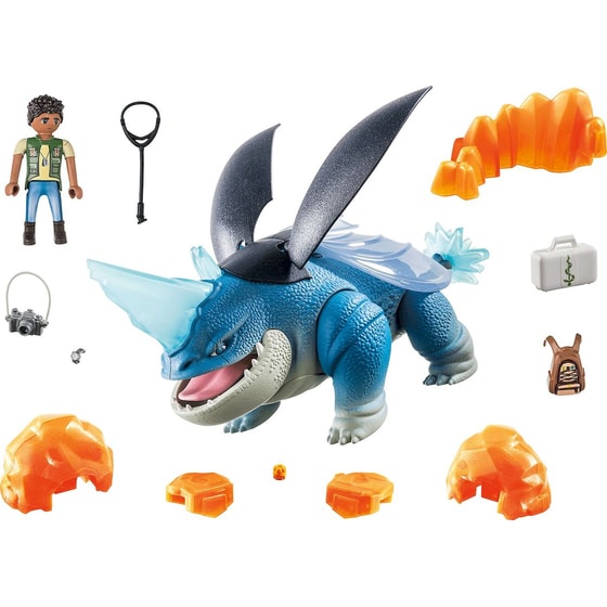 PLAYMOBIL® DreamWorks Dragons: The Nine Realms - Plowhorn και D'Angelo (71082) image 1
