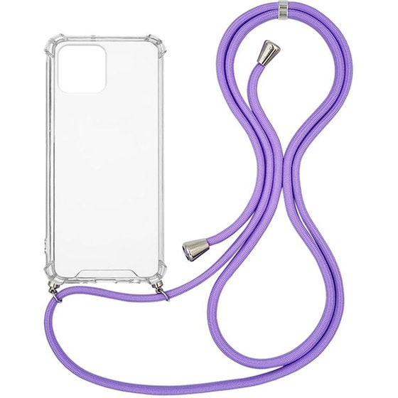 Θήκη Apple iPhone 12/ iPhone 12 Pro - Sonique Με Strap Sonique Armor Clear Λιλά - Clear image 0