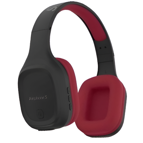 Sonic Gear Airphone 5 Ασύρματα Ακουστικά Κεφαλής - Κόκκινα/Μαύρα image 0