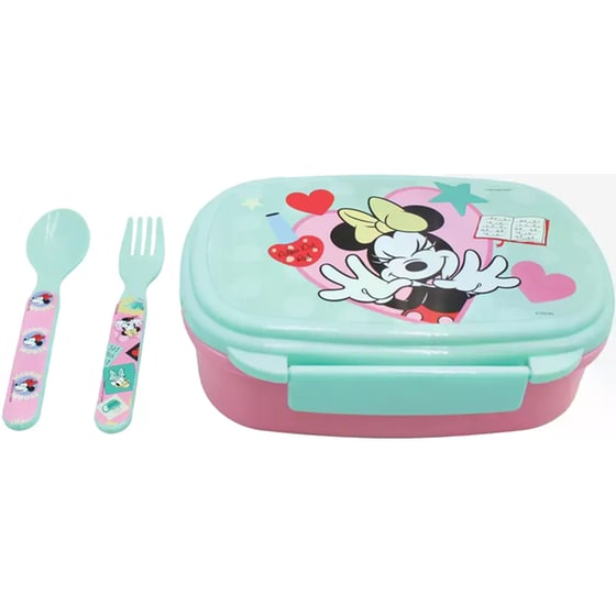 Σετ Φαγητού Gim με Κουτάλι & Πιρούνι Minnie image 1