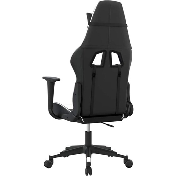 Καρέκλα Gaming VIDAXL 3143692 με Ρυθμιζόμενα Μπράτσα από Τεχνητό Δέρμα - Μαύρο image 3