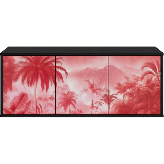 Έπιπλο Τηλεόρασης VidaXL AACHEN Επιτοίχιο 102 x 33 x 40 cm - Μαύρη Δρυς image 3