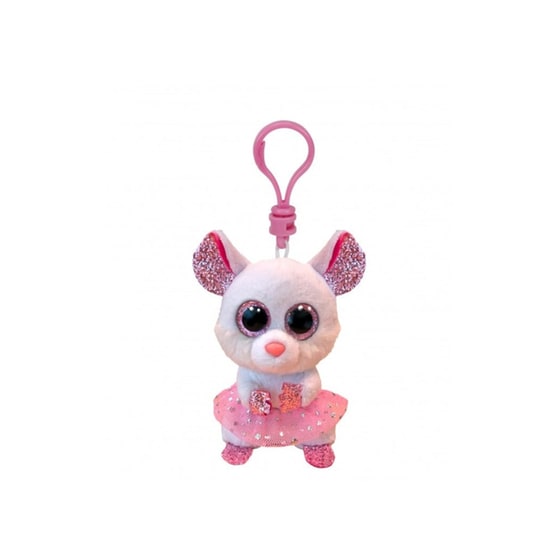 Λούτρινο TY Κλιπ Beanie Boos Nina Ποντικάκι Με Τουτού Λευκό (8.5cm) 1607-35246 image 0