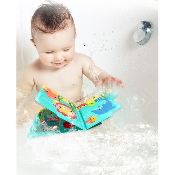 Fisher-Price Βιβλιαράκι Μπάνιου με Κηρομπογιές Colour Change Bath Book image 3