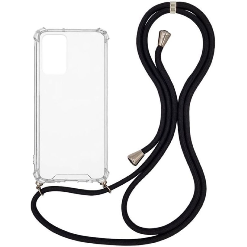 Θήκη Xiaomi Redmi Note 11s 5G - Sonique Armor Clear Με Κορδόνι - Μαύρο