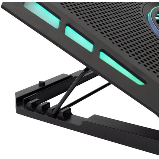 Βάση Laptop White Shark Aurora GCP-13 RGB 17.3" - Μαύρο image 2