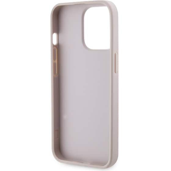 Θήκη Apple iPhone 13 Pro Max - Guess Triangle Metal Logo Strass Collection Crossbody Case - Ροζ image 2