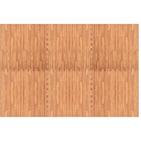 Δάπεδο Γυμναστικής VidaXL από EVA Foam Σετ 6 Τμχ 60x60 cm - Καφέ image 1