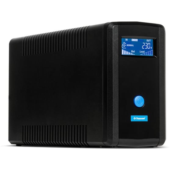 UPS Tescom Plus LCD 650AP 650VA 230V Μαύρο image 2