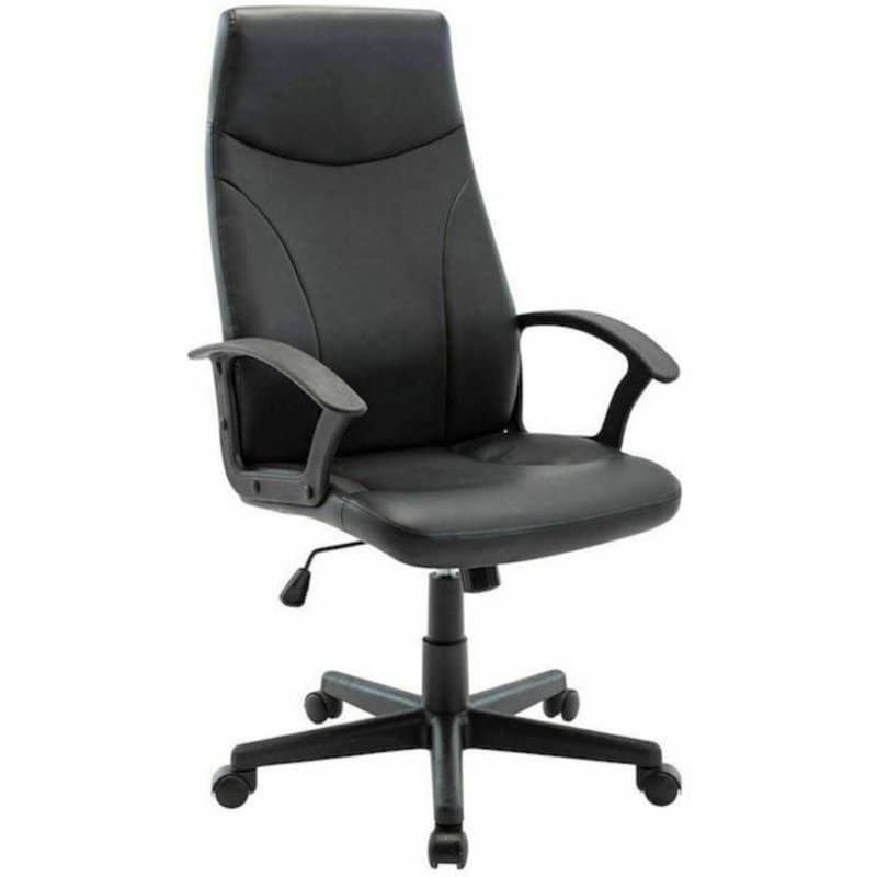 Καρέκλα Διευθυντική Woodwell BF1250 από Τεχνητό Δέρμα - Μαύρη WOODWELL