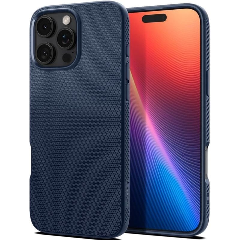 Θήκη Apple iPhone 16 Pro Max - Spigen Liquid Air Σιλικόνη - Navy Blue (ACS07989)