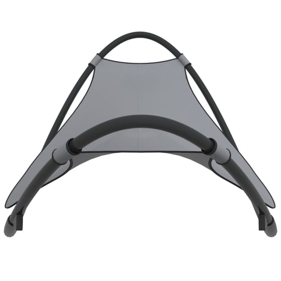 Ξαπλώστρα VidaXL Κουνιστή από Ατσάλι 210.5x103x77.5 cm - Γκρι image 1