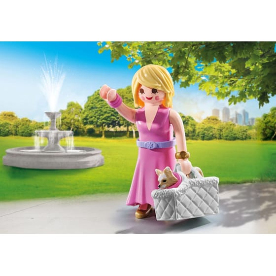 Playmobil Γυναίκα Με Τσιουάουα Και Καλάθι (71737) image 2