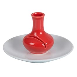 Διακοσμητικό Βάζο Arti Casa Valentine Από Πορσελάνη 16x8.5 cm - Κόκκινο