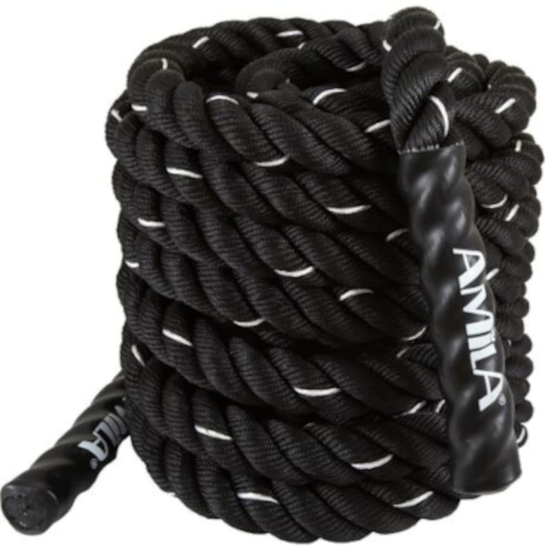 AMILA Σχοινί Crossfit Amila Battle Rope NS 9m - Μαύρο