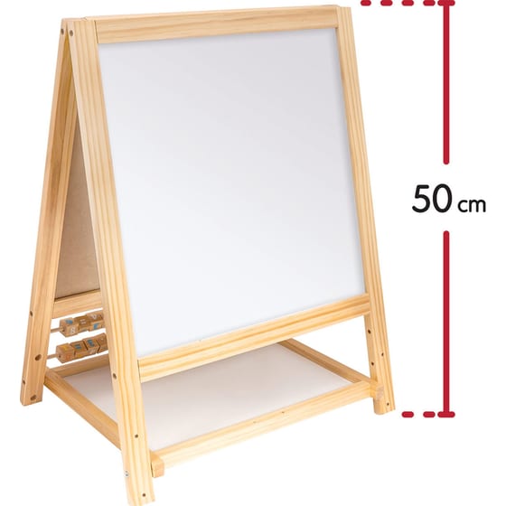 AS Magnet Box Ξύλινος Μαγνητικός Επιδαπέδιος Πίνακας 2 Όψεων Για 3+ Χρονών image 5