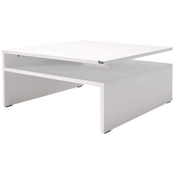 Τραπεζάκι Σαλονιού Spitishop από MDF 90x90x42cm - Λευκό image 3