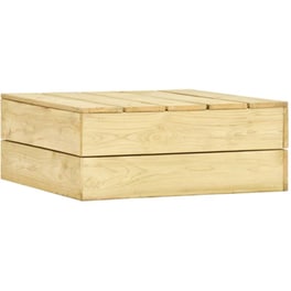 Τραπέζι Εξωτερικού Χώρου VidaXL από Ξύλο 75x75x31 cm - Μπεζ