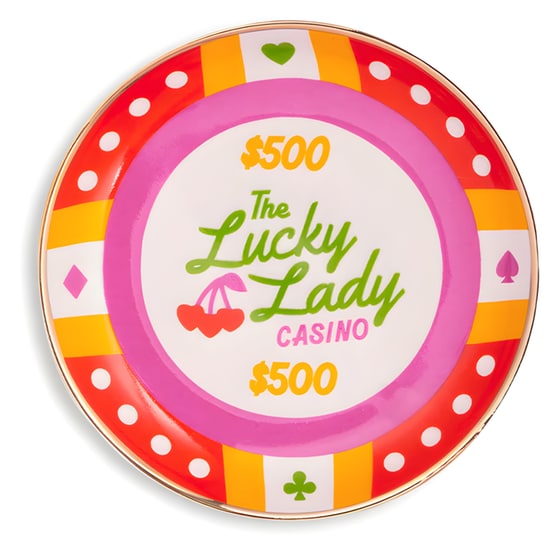 Διακοσμητικός Δίσκος Ban.Do ''Lucky Lady'' από Πορσελάνη 12.7x12.7 cm - Πολύχρωμο image 0