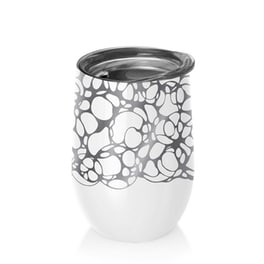Κούπα Θερμός Chic Mic Silver Swell από Ανοξείδωτο Ατσάλι 420ml - Λευκό