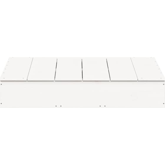 VidaXL Αμμοδόχος με Κάλυμμα 111x111x19.5cm Ξύλινη - Λευκό image 4