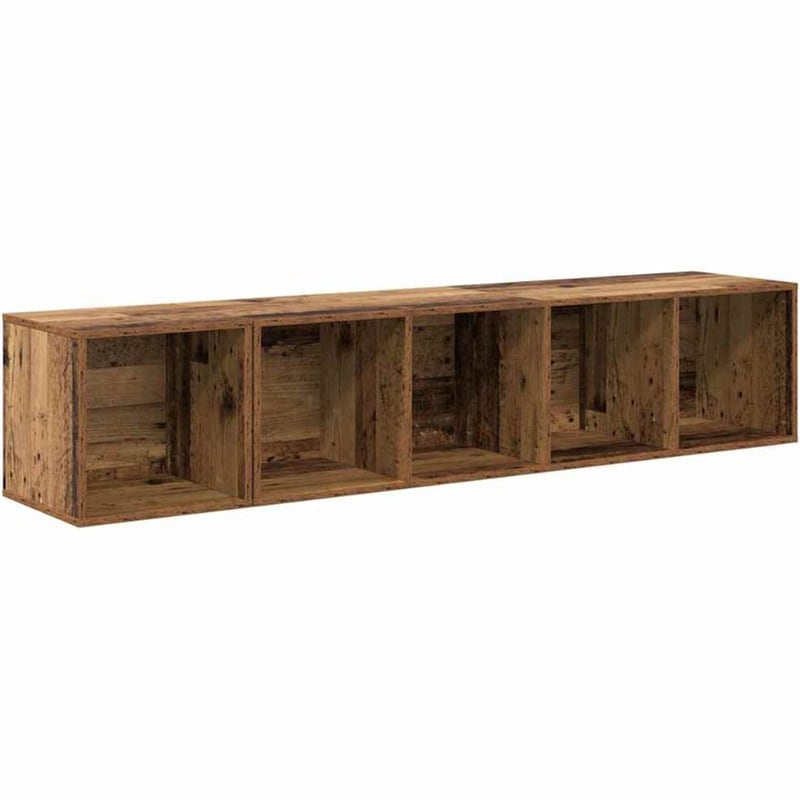 Έπιπλο Τηλεόρασης VidaXL 2 τμχ 142,5 x 37 x 37 cm - Παλαιωμένο Ξύλο