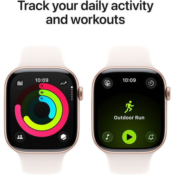Apple Watch Series 11 GPS + Cellular 42mm Rose Gold Aluminium Case with Light Blush Sport Band - M/L image 4