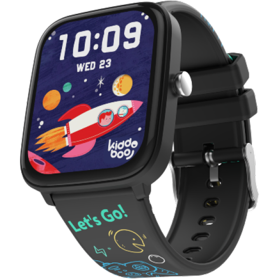 Smartwatch Kiddoboo 2.0 44mm - Black + Red Strap image 2