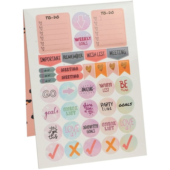 Μπλοκ Αυτοκόλλητων GIM Funky Fish Babe (10 Φύλλα-400 Τεμάχια) image 2