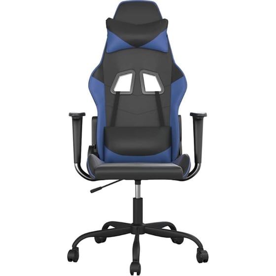 Καρέκλα Gaming VIDAXL 3143641 με Ρυθμιζόμενα Μπράτσα από Τεχνητό Δέρμα - Μαύρο / Μπλε image 2