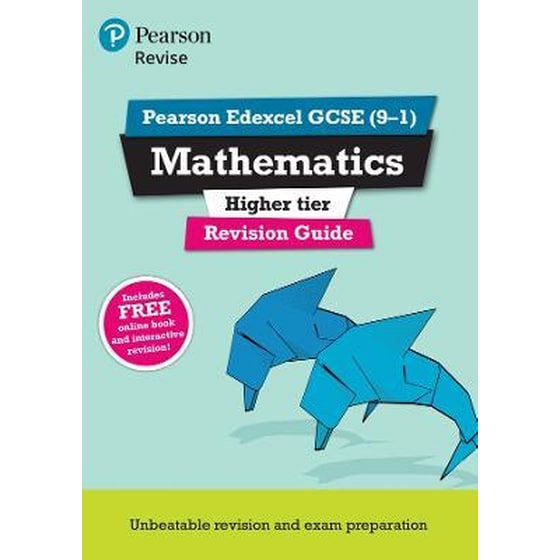 Pearson REVISE Edexcel GCSE (9-1) Maths Higher Revision Guide + App : for home learning, 2022 and 2023 assessments and exams image 0