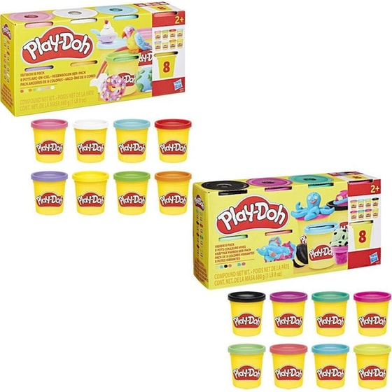 Hasbro Play-Doh 2 Σχέδια 8 Τμχ - Τυχαία Επιλογή Σχεδίου (G05135) image 0