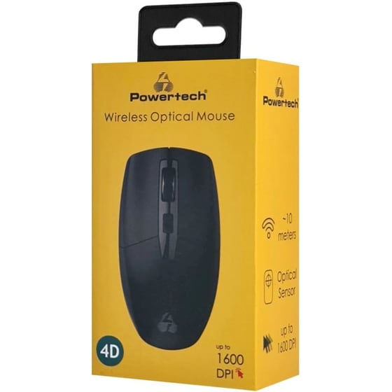 Powertech Pt-1294 Ασύρματο Ποντίκι - Μαύρο image 4