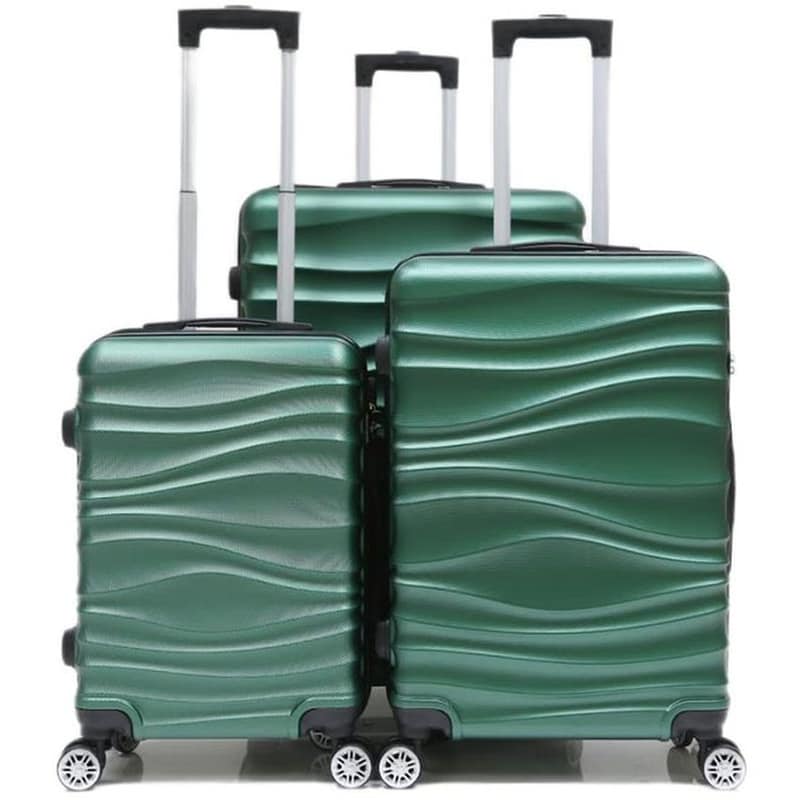Σετ Βαλίτσες Ταξιδίου 3 Τμχ Traveleo - Πράσινο