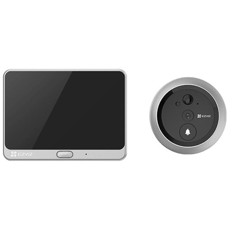 EZVIZ Κουδούνι Πόρτας Ezviz DP2C με Αμφίδρομη Επικοινωνία Ήχου - Ασημί