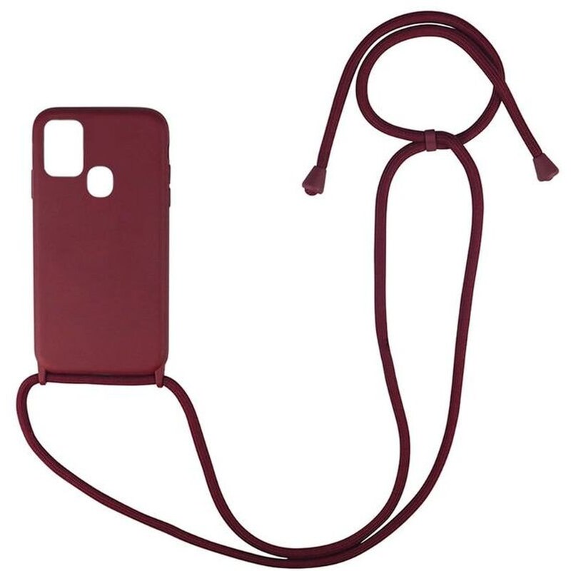 SONIQUE Θήκη Samsung Galaxy A21s - Sonique Carryhang Με Κορδόνι - Μπορντό