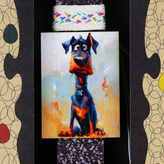 Λαμπάδα Synchronia Μαγνητάκι Σκύλος Blacky image 2