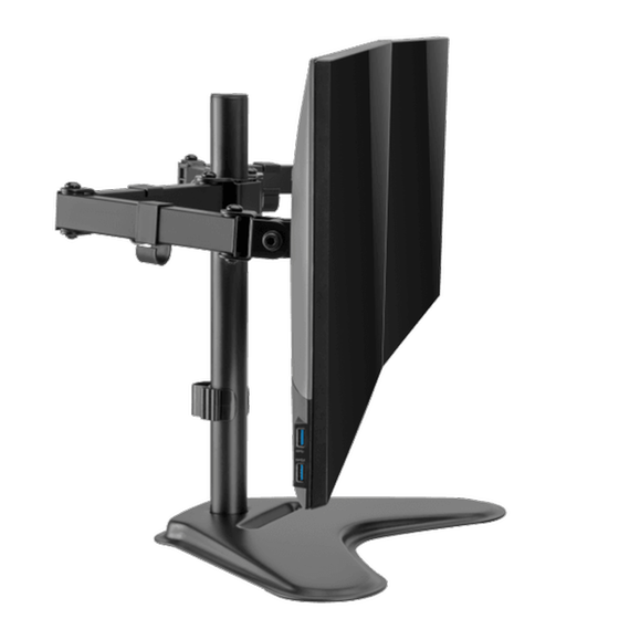 Βάση στήριξης οθόνης με βραχίονα SBOX LCD-F024-2 17" - 32" - Μαύρο image 4