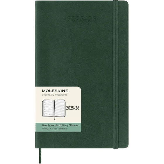 Ημερολόγιο Εβδομαδιαίο Moleskine 2025-2026 18ΜLarge Myrtle Green Soft image 0
