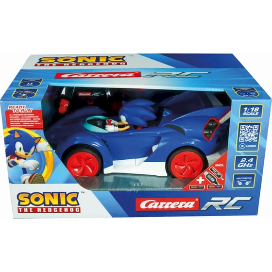 Carrera Τηλεκατευθυνόμενο Αυτοκίνητο R/C 1:18 2.4GHz Team Sonic Racing - Sonic (Performance Version) image 0
