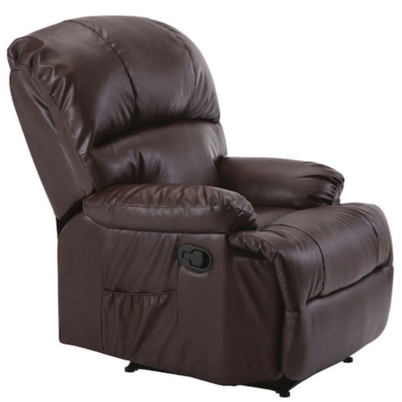 WOODWELL Πολυθρόνα Μασάζ Space C34823 από Δερματίνη - Καφέ