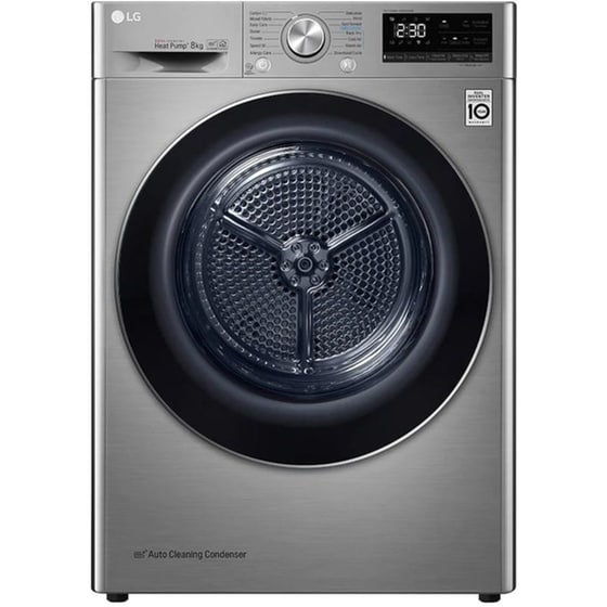 LG RC80V9EV2W 8 kg με Αντλία Θερμότητας Inox Στεγνωτήριο Ρούχων image 0