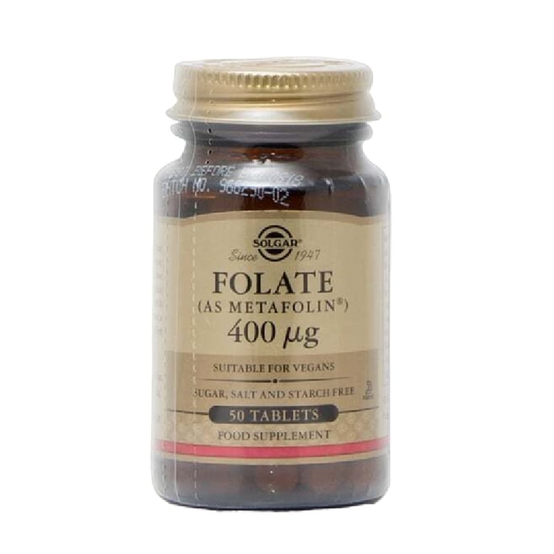 Solgar Vitamin Folate 400μg - 50 ταμπλέτες