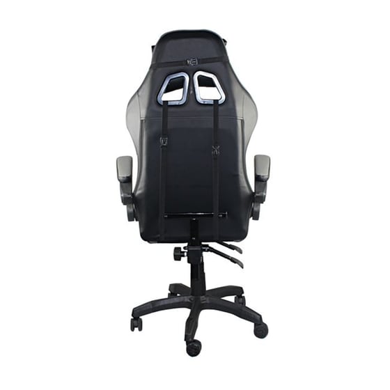 Καρέκλα Gaming Συνθετικό Δέρμα Woodwell BF7850 - Γκρι/Μαύρη image 3
