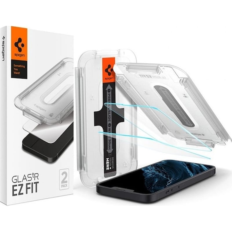 Προστατευτικό οθόνης Apple iPhone 13 Pro Max - Spigen Ez Fit Glas.tr Slim Tempered Glass 2pcs