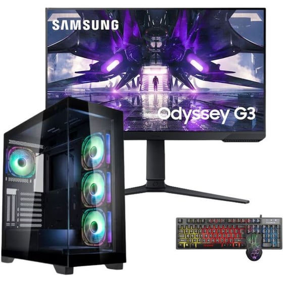 Bundle Desktop Vengeance Unity-x2 (Ryzen 5-5500/16GB/512GB SSD/GeForce RTX 4060/FreeDOS) & Οθόνη 24" & Σετ πληκτρολόγιο/ποντίκι image 0