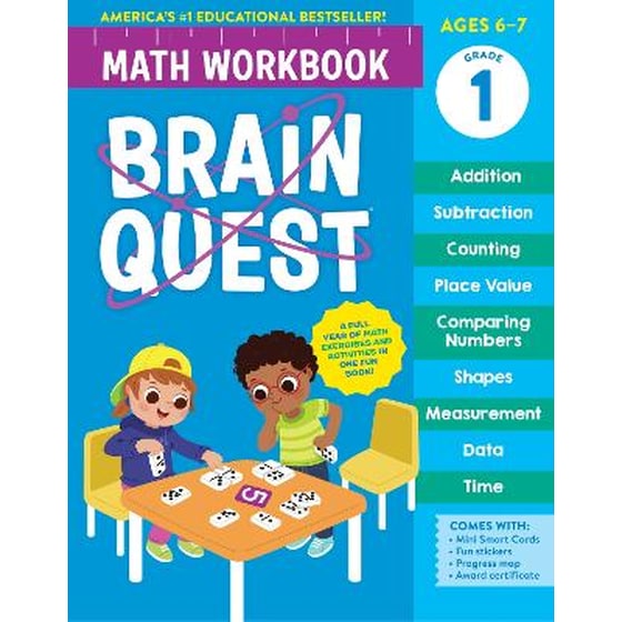 Brain Quest Math Workbook: 1st Grade image 0
